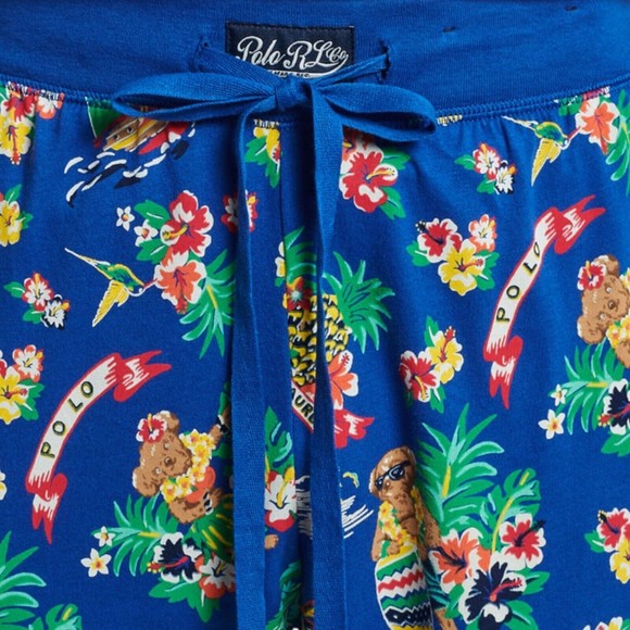Polo Ralph Lauren AOP Hawaiian Bear Jogger Sleep Pants - Picture 4 of 4